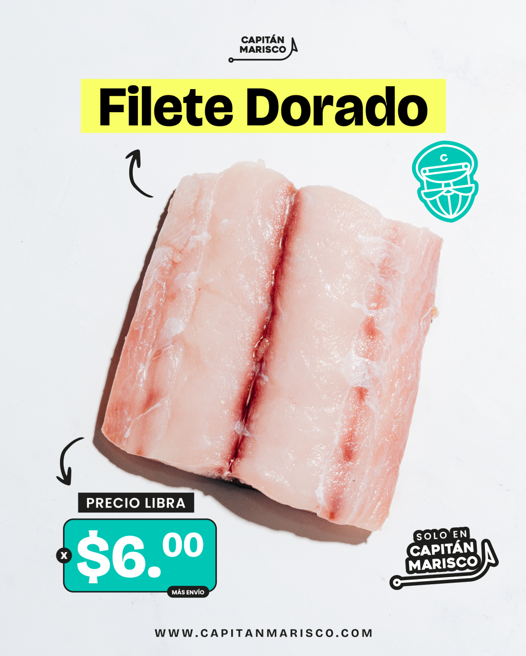 Promoción Filete Dorado - 1lb x $6 - AGOTADO