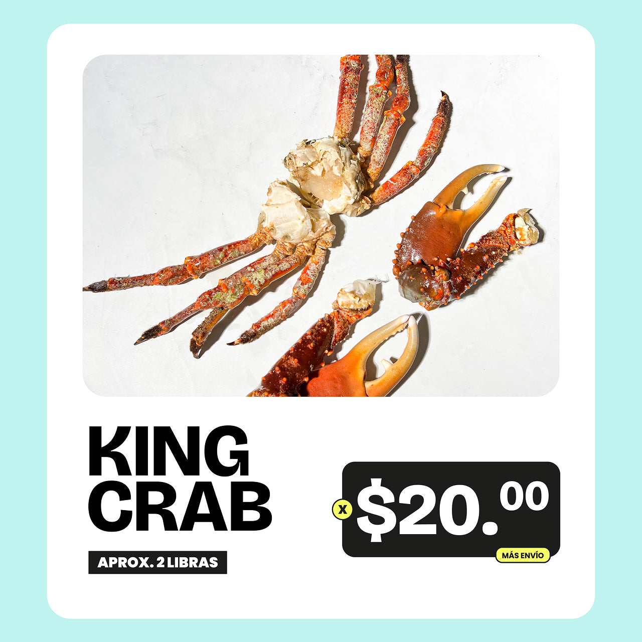 Promoción King Crab Premium - 2lb x $20