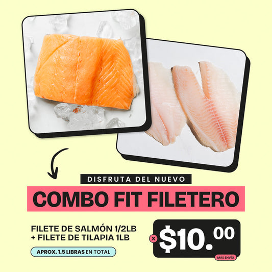 Combo Fit Filetero - Filete de Tilapia y Filete de Salmón - 1.5lb x $10