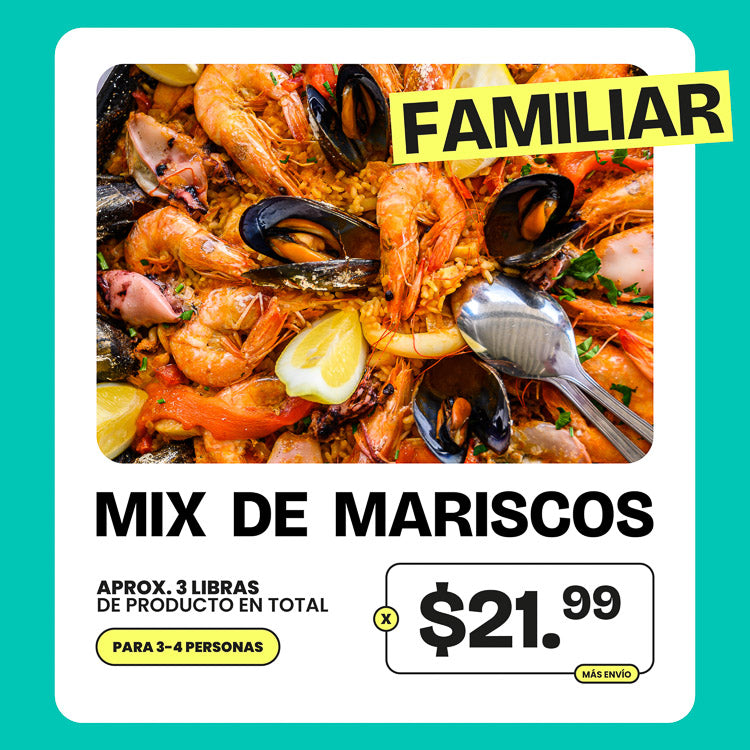 Mix de Mariscos para Mariscada Familiar x $21.99