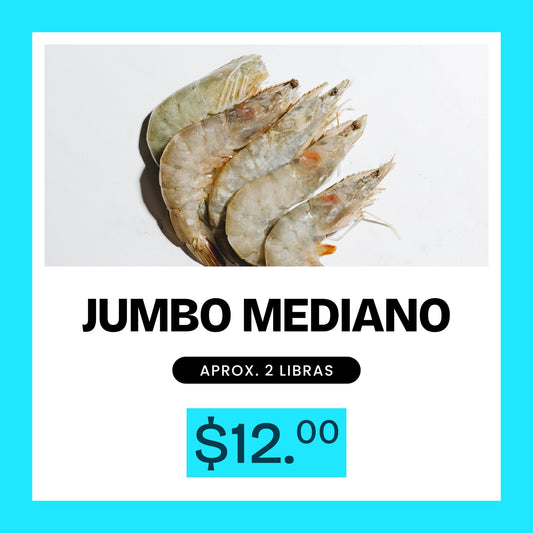 Promoción Jumbo Mediano - 2lb x $12 (Camaron U11-12)