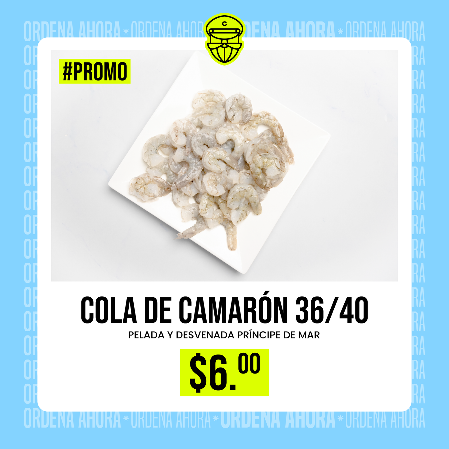 Promoción Cola de Camarón 36/40 - 1lb x $6 ✅ Pelada y Desvenada 🍤