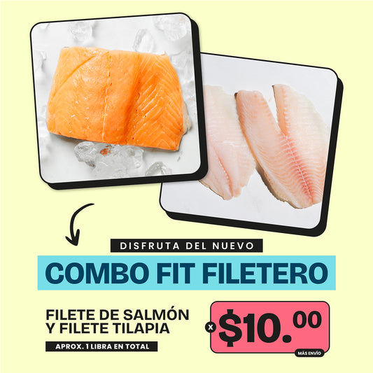 Combo Fit Filetero - Filete de Tilapia y Filete de Salmón - 1.5lb x $10