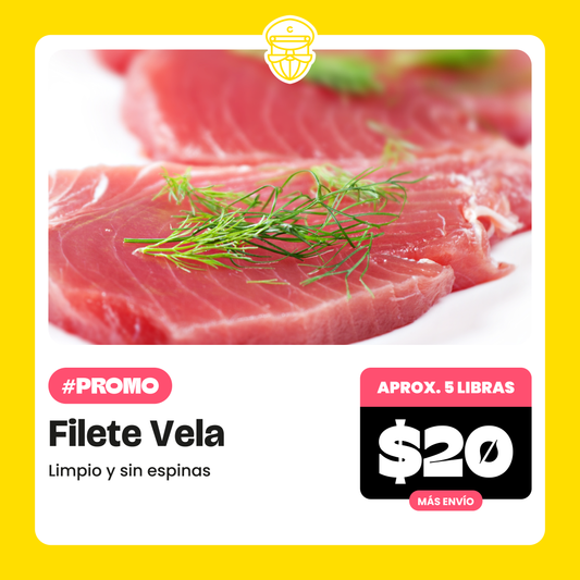 Promoción Filete Vela 5lb x $20