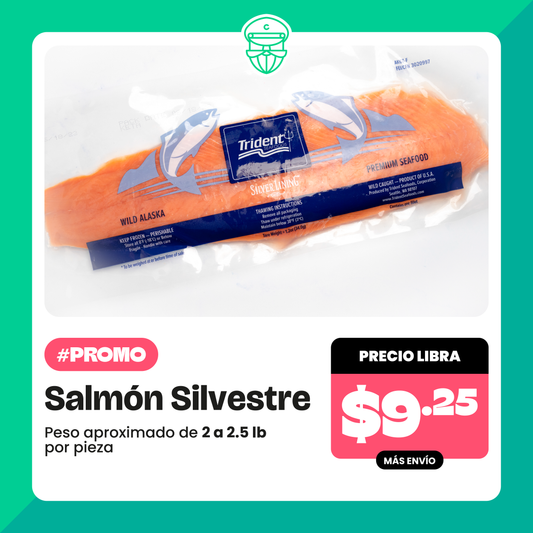 Promoción Salmón Silvestre - 1lb x $9.25